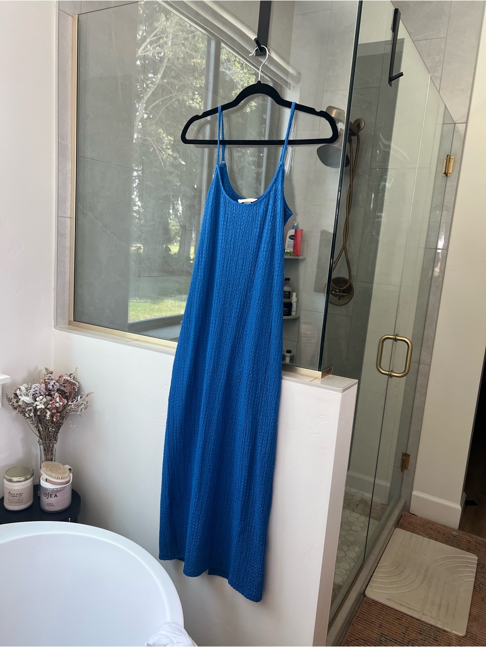 H&M Royal Blue Sleeveless Maxi Dress